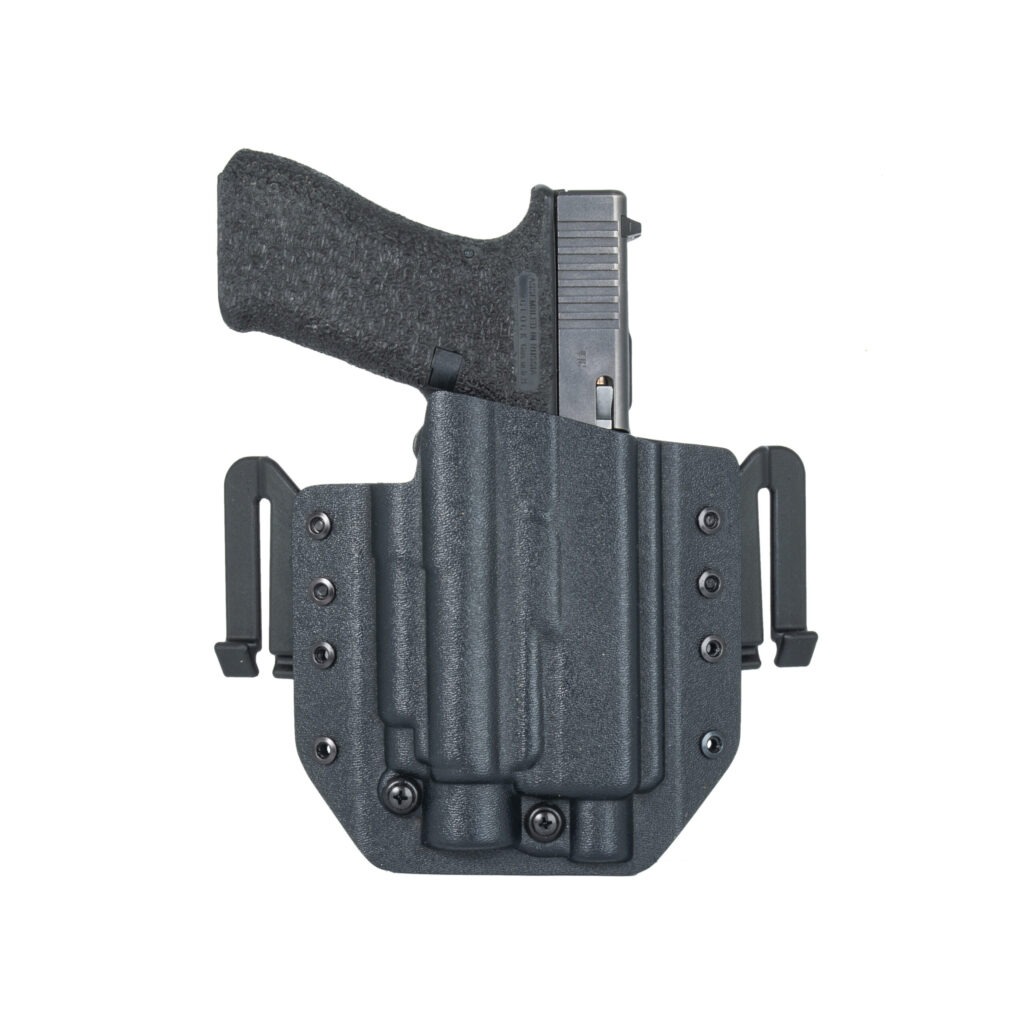 Кобура Glock 17/19/МПЛ/ПЛК поясная с фонарем Olight Baldr PRO Tactical Warrior