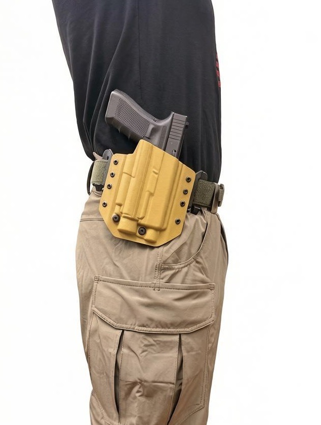 Кобура Glock 17/19/МПЛ/ПЛК поясная с фонарем Olight Baldr PRO Tactical Warrior